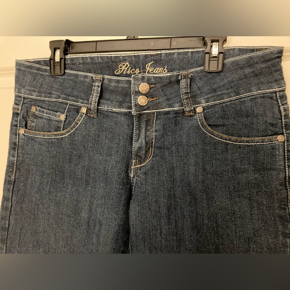 Rico Jeans Size 13 Denim Pants Embroidered & Bejeweled! - Picture 1 of 8